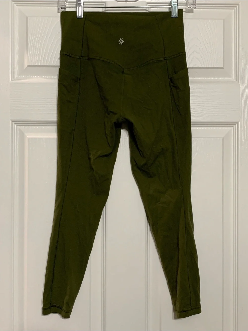 Athleta Women’s Olive Green High-Waist Leggings